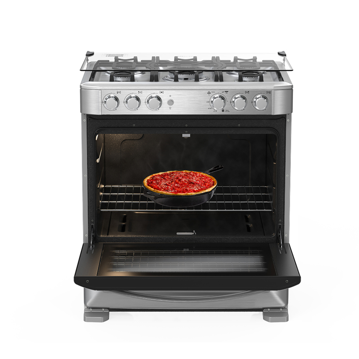 COCINA MABE 5 HORNILLAS CON GRILL EM7623FX0 - Imagen 4