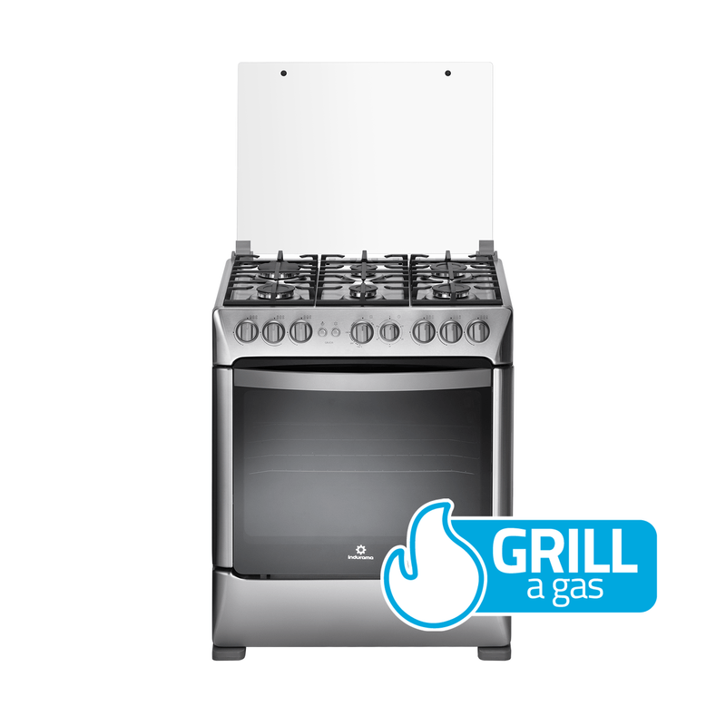 COCINA INDURAMA 6 HORNILLAS GALICIA CON GRILL