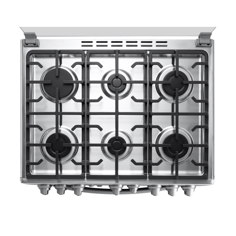 COCINA INDURAMA 6 HORNILLAS GALICIA CON GRILL - Imagen 2