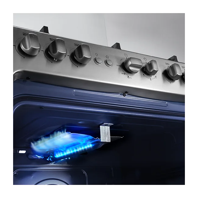 COCINA INDURAMA 6 HORNILLAS GALICIA CON GRILL - Imagen 4